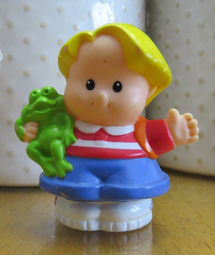 2001 Fisher Price Little People - boy with frog