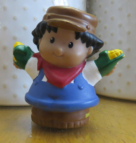 2001 Fisher Price Little People - boy with corn