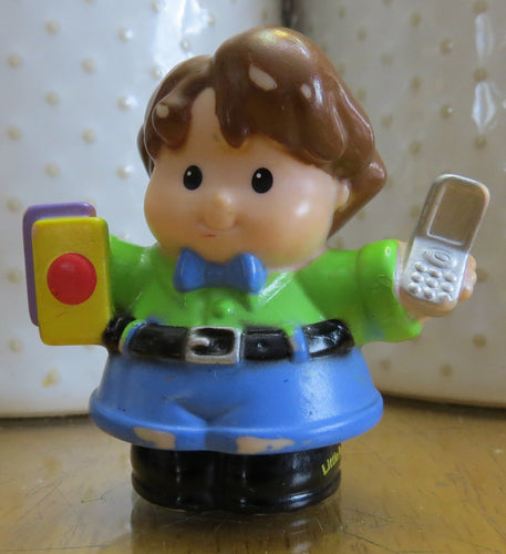 2006 Fisher Price Little People - boy with phone