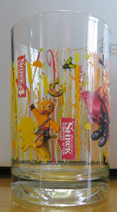 2007 Dreamworks - McDonald's - SHREK FOR EVEN AFTER - happy meal GLASS 4.5'' tall - Puss&Boots