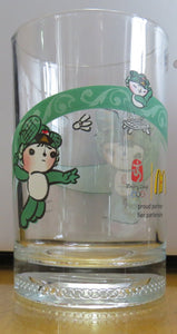 2008 McDonald's - OLYMPIC BEIJIN - happy meal GLASS 4.5'' tall