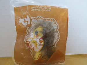 2021 McDonald's - TY BEANIES - happy meal - Unopened - MIP - LOUIS THE LION