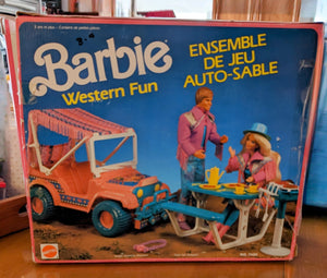 1990 Mattel - BARBIE - Desert Rider playset  - Western Fun w box