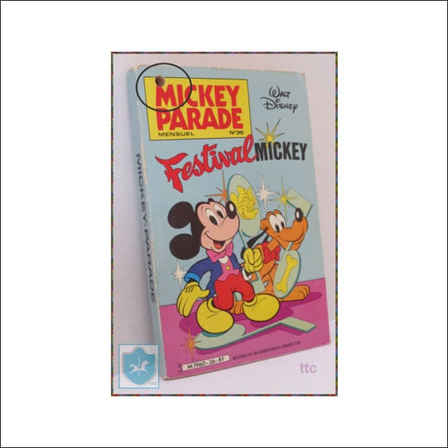 1982 Disney MICKEY PARADE Mensuel No33 - french / français hole top left corner - Toffey's Treasure Chest