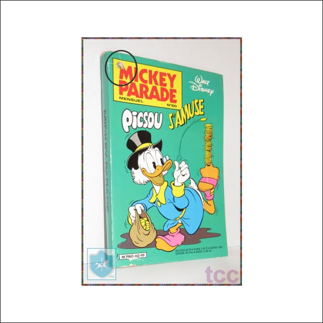 1984 Disney MICKEY PARADE Mensuel No60 - french / français hole top left corner - Toffey's Treasure Chest