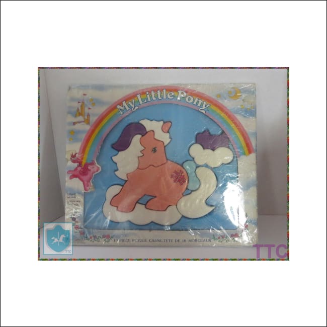 1984 Vintage MY LITTLE PONY - plastic puzzle with its box - complete - Toffey's Treasure Chest