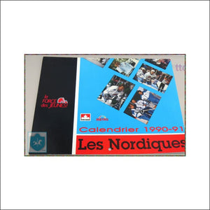 1991 NHL  - NORDIQUES DE QUEBEC CALENDAR  - Hors Serie - french / français - Toffey's Treasure Chest