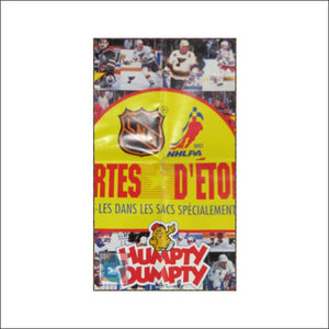 1992-1993 Hockey - HUMPTY DUMPTY - promo sheet - publicity - Toffey's Treasure Chest