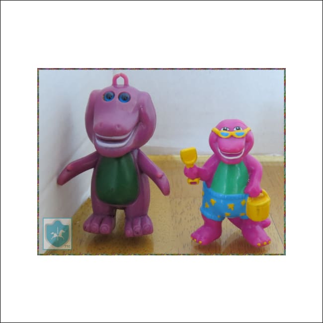 1993 BARNEY the Dinosaur - figurine - lot(2) - Toffey's Treasure Chest