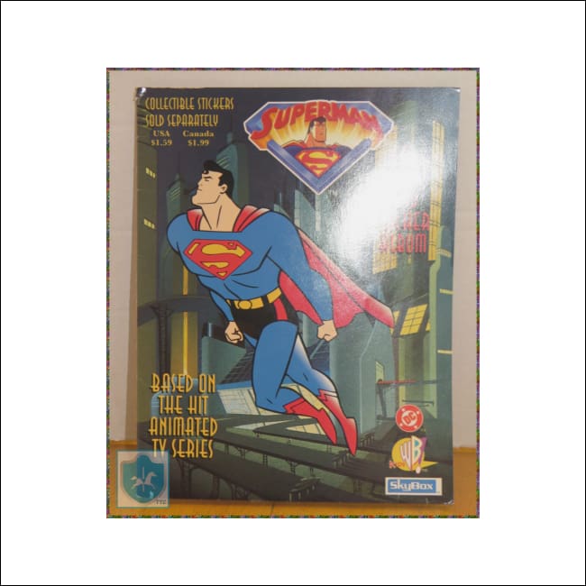 1996 - DC Comics SUPERMAN - Sticker album - good condition - Toffey's Treasure Chest