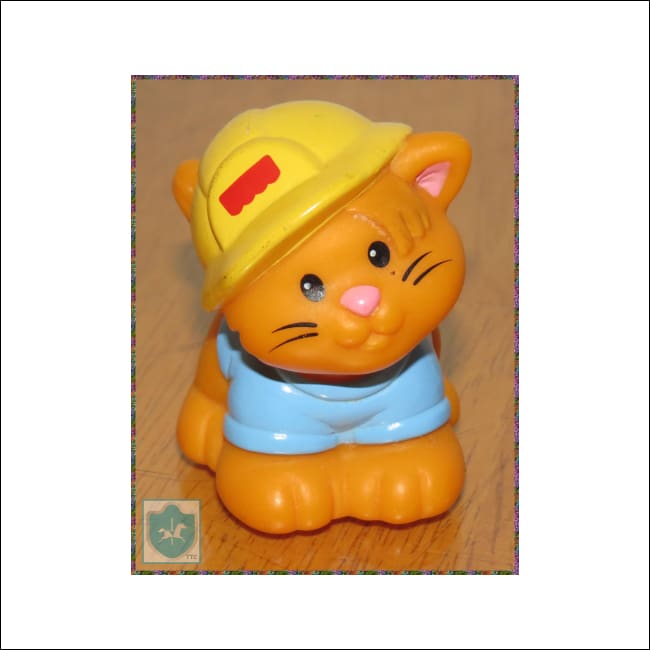 1996 Fisher Price Little People - ORANGE CAT / CHAT - Toffey's Treasure Chest