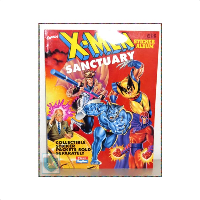 1996 Marvel - X-MEN SANCTUARY - sticker album- near mint - no stickers - Toffey's Treasure Chest