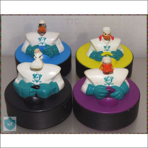 1997 Disney McDonald's - MIGHTY DUCKS - happy meal toy Set - Toffey's Treasure Chest