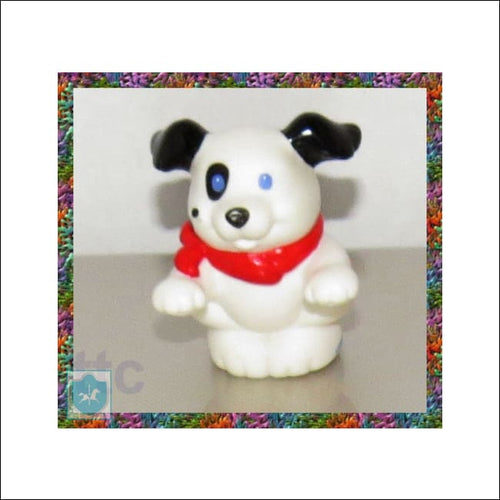 2001 Fisher-Price Little People - DALMATIAN RED BANDANA DOG - Toffey's Treasure Chest