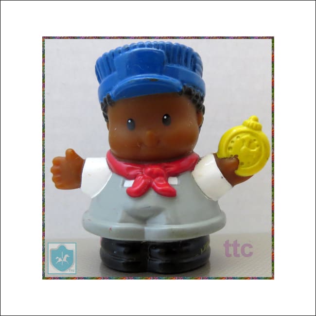 2004 Fisher Price Little People - TRAIN CONDUCTOR / conducteur train - Toffey's Treasure Chest