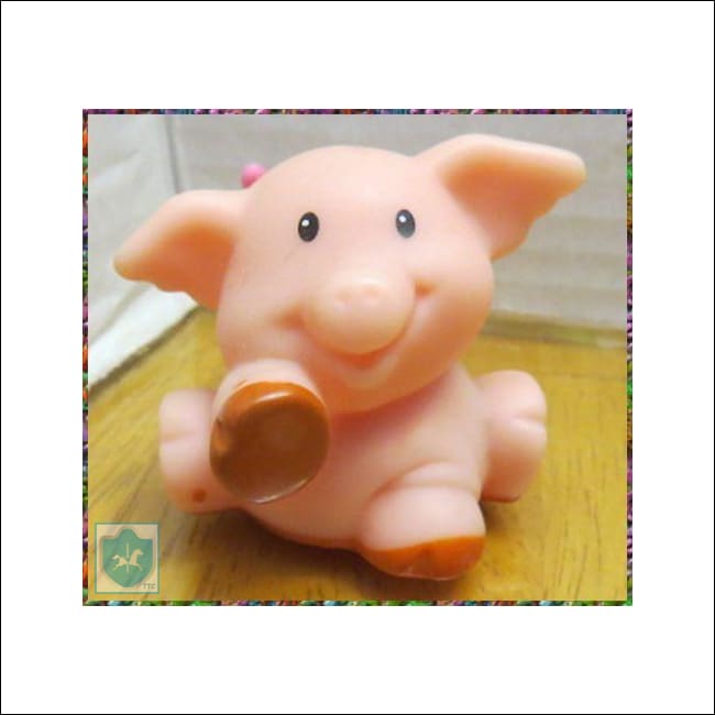 2006 Fisher-Price Little People - PIG / COCHON w Hard tail - FP