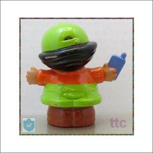 2011 Fisher Price Little People - Worker / Travailleur / Grey Phone - Fp