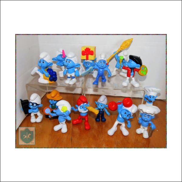 2011 McDonalds - SMURFS - SCHTROUMPFS - happy meal toy - Blue buddies LOT - figurine