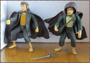 2001 LORD OF THE RING - LOTR - PIPPIN & MERRY  w accessories