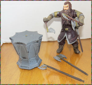 2001 LORD OF THE RING - LOTR - GIMLI w accessories