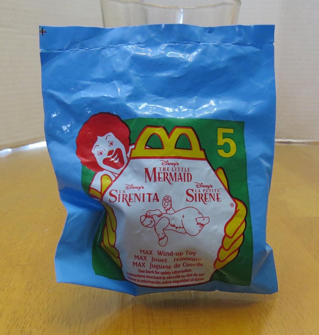 1996 McDonald's - DISNEY LITTLE MERMAID GOLD EDITION  - happy meal toy - #5 MIP