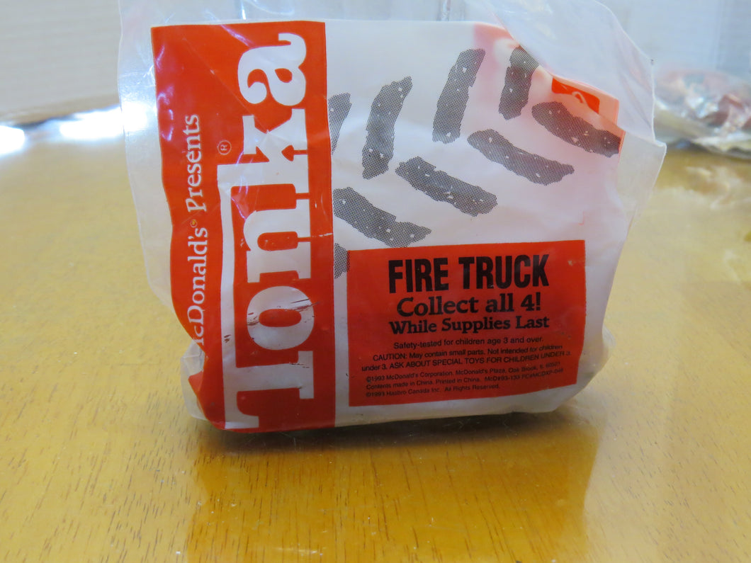 1993 McDonald's - TONKA FIRE TRUCK - happy meal toy - MIP
