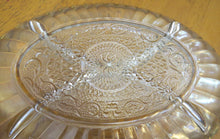 Platter with gold rim - 4 sections - Jeanette glass? - 10''x7''