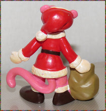 Vintage 1983 PINK PANTHER 3'' tall tall - Santa Chrismas