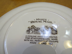 4 x dessert plates '' ROYAL MAIL MYOTT from STAFFORDSHIRE WARE ''