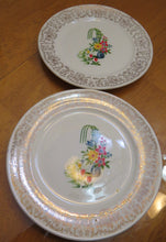 Dessert Plates Porcelain / China w 22gold - flower design