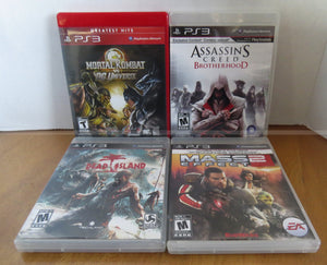 2001  SONY PS3 Game lot of 4  - Good recycled condition / recyclé