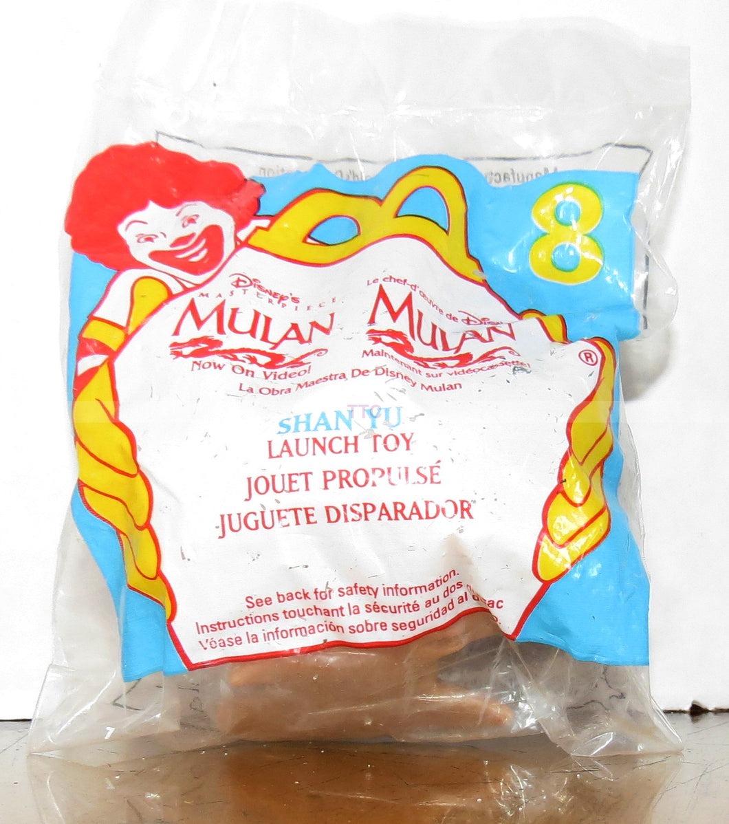 1998 Disney McDonalds - MULAN - Happy meals toy MIP - SHAN YU