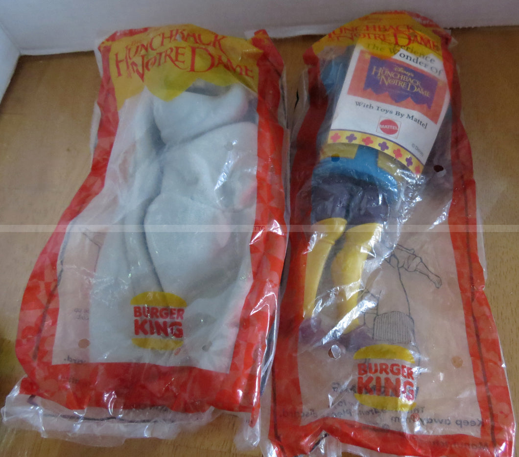 1998 Disney Burger King  HUNCHBACK OF NOTRE-DAME  KIDS meals toy DOLL LOT