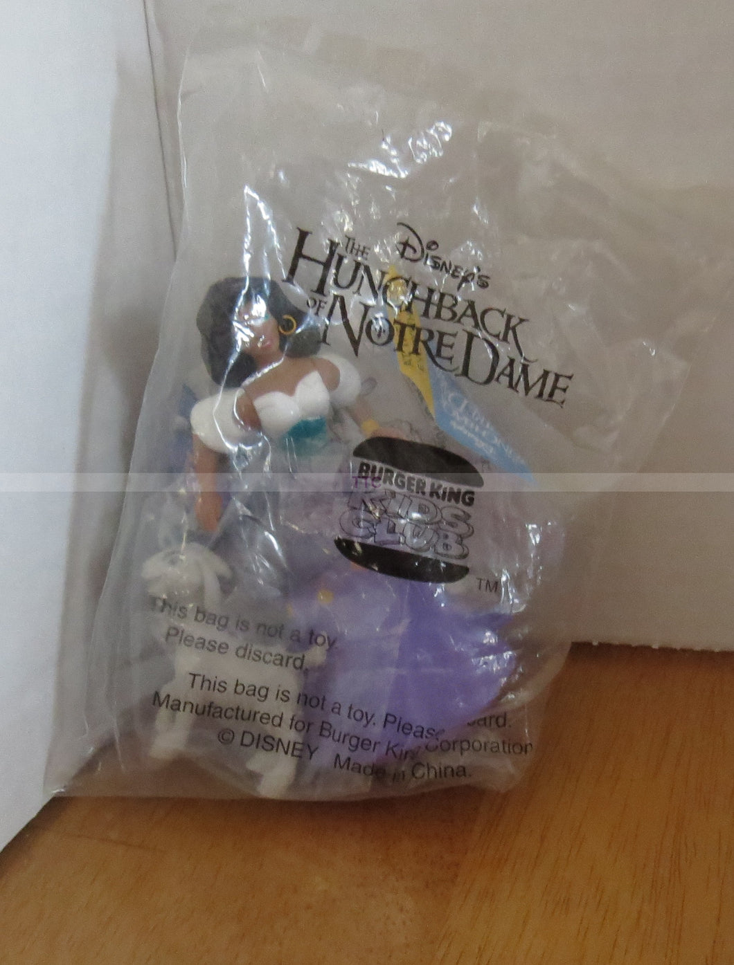 1998 Disney Burger King HUNCHBACK OF NOTRE-DAME  KIDS meals toy MIP ESMERALDA