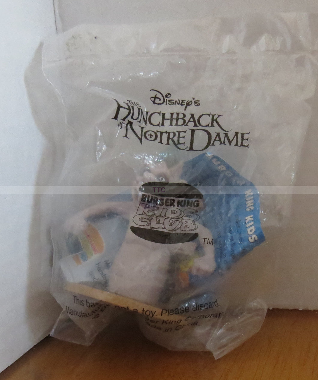 1998 Disney Burger King  HUNCHBACK OF NOTRE-DAME  KIDS meals toy MIP