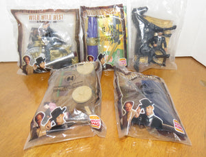 1999 Burger King - WILD WILD WEST - kid's Meal Club - MIP lot (5 toys)