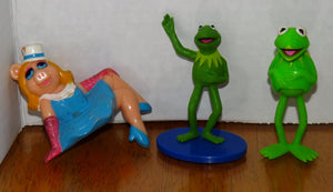 Jim Henson's THE MUPPETS - LOT (5) tallest 4'' KERMIT is FROM 1978