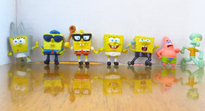 Nickelodeon SPONGEBOB SQUAREPANTS - pvc toy - lot / miniature 1.5''