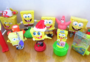 Nickelodeon SPONGEBOB SQUAREPANTS - pvc toy -  all mixed lot w PEZ