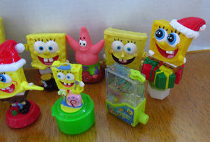 Nickelodeon SPONGEBOB SQUAREPANTS - pvc toy -  all mixed lot w PEZ