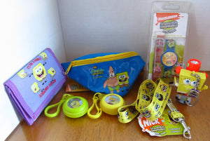 Nickelodeon SPONGEBOB SQUAREPANTS - pvc toy -  all mixed lot w banana bag