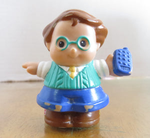 2001 Fisher-Price Little People -  Boy with blue phone