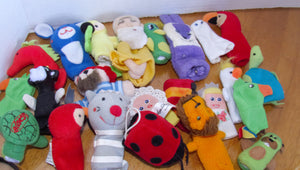 25+ Finger Puppet - ANIMALS - toy lot