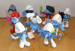 2013 McDonald's - SMURFS 2 - SCHTROUMPFS - happy meal toy - Blue buddies lot (9)