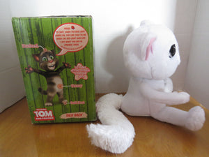 i-Dragon - TALKING TOM - WHITE CAT - sitted 12 '' doll w Box
