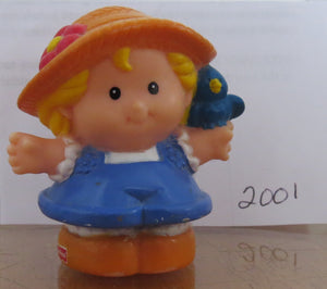 2001 Fisher-Price Little People -  GIRL / fille W blond hair