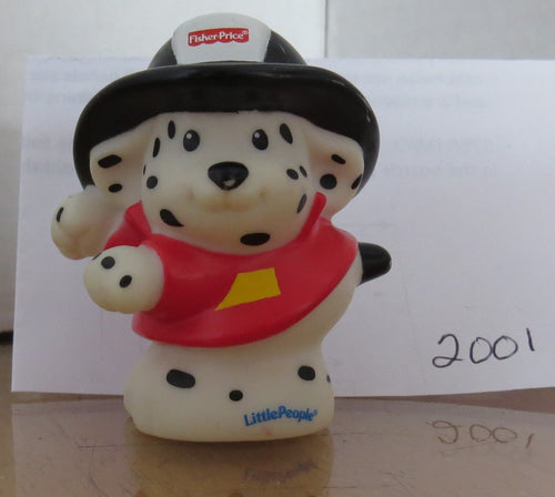2001 Fisher-Price  Little People - FIREFIGHTER DOG
