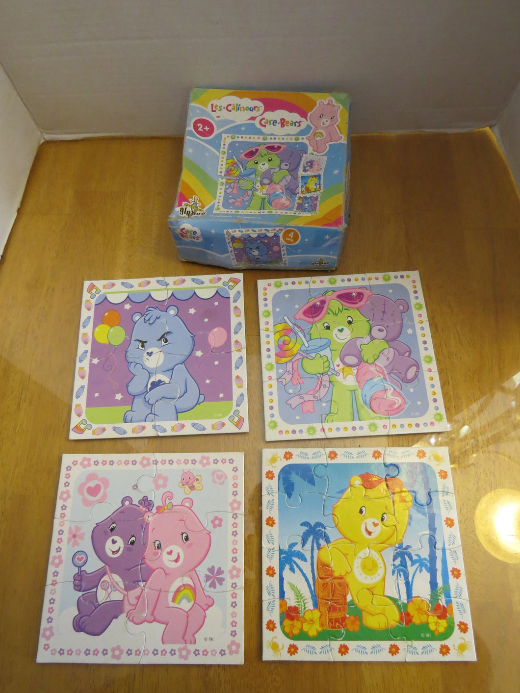 CAREBEARS - CARE BEARS - 4 IN ONE  - puzzle complete w box