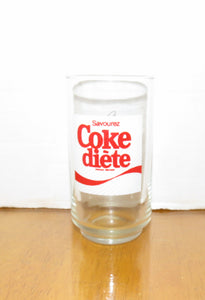 DIET COCA-COLA - ASTERIX PROMOTIONAL DRINKING GLASS - 6'' TALL