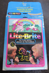 Vintage 80's LITE-BRITE - w BOX with draw sheets and pegs and WORKS GREAT!!